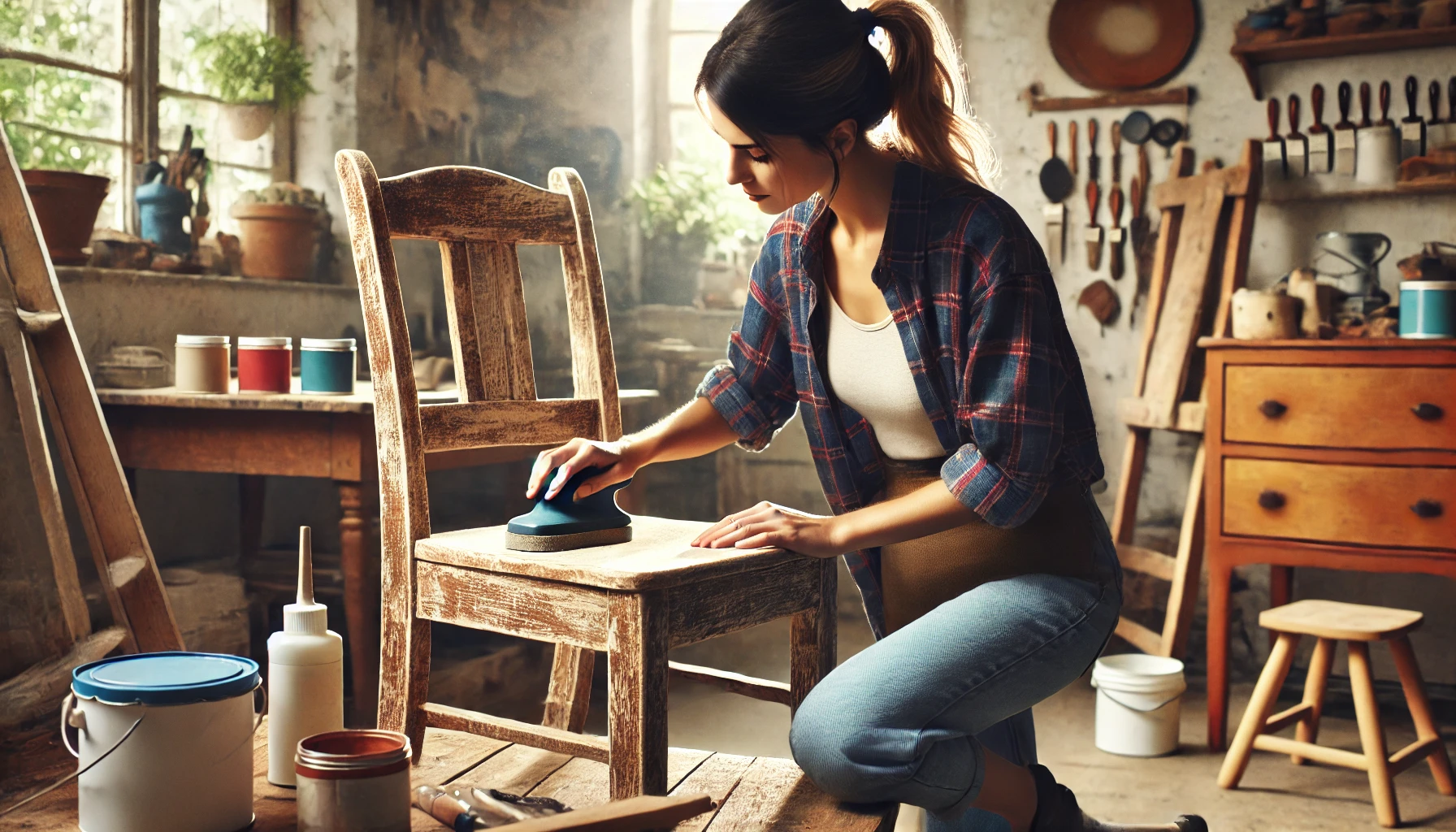 Proceso de restauración de muebles