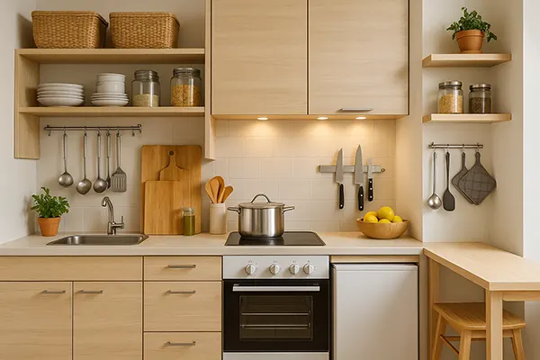 Móveis compactos cozinha