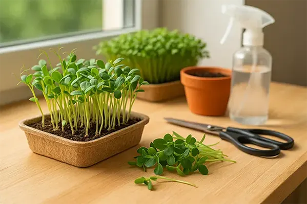 Verdure fresche al sole