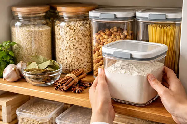 Infested kitchen grains